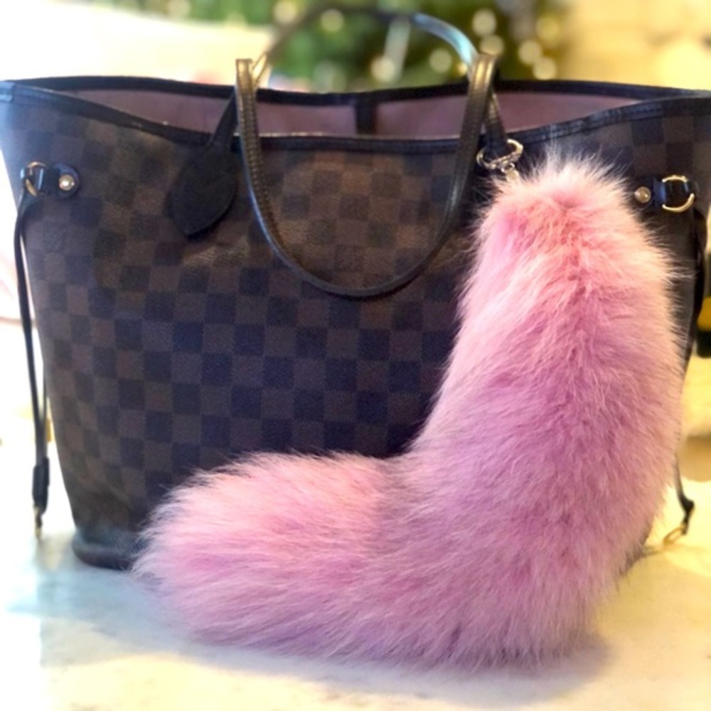 Mink Keychain Pink XLg 12.5" in length - Picture 1 of 5